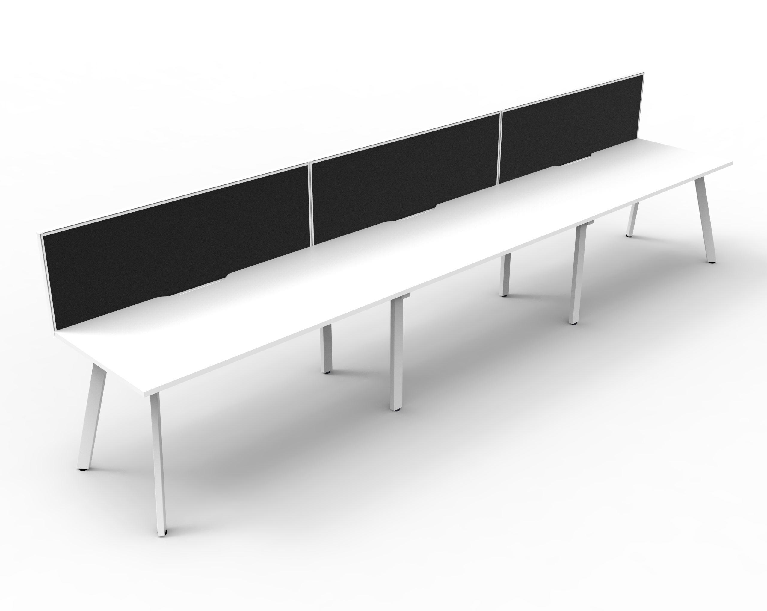 Eternity 3 Person Single Sided Workstation - With Screen